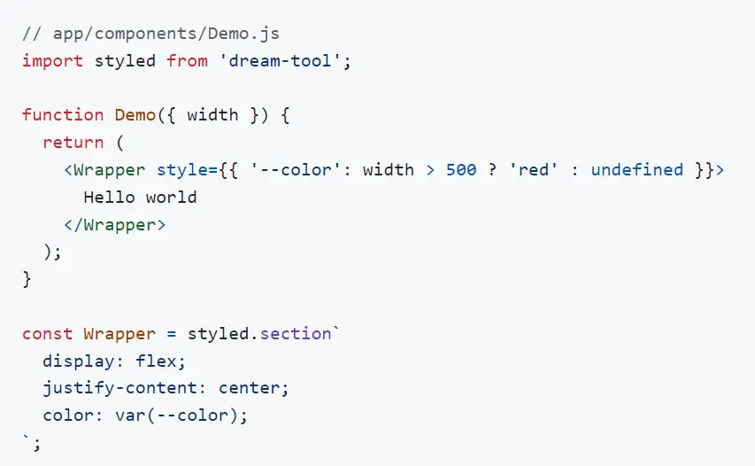 Dream CSS-in-JS Tool